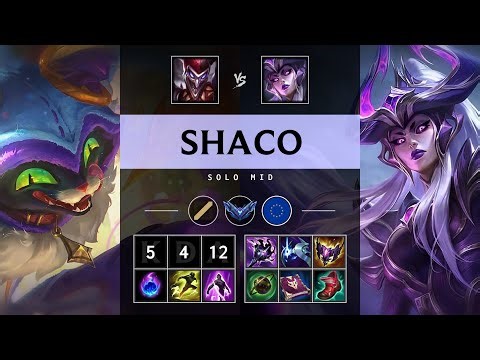 Shaco Mid vs Syndra - EUW Diamond Patch 25.18
