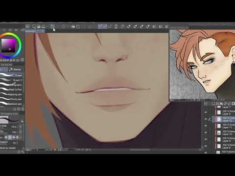 Colored portrait commission - ClipStudio speedpaint