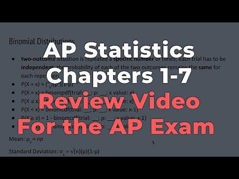 AP Statistics Ch 1-7 (Review for AP Exam)