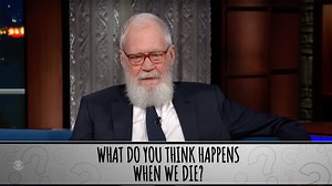 David Letterman answers Stephen Colbert's quickfire questions