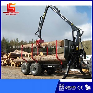 [Hot Item] Gasoline Pumping Grapple Tractor Truck with Wood Grap Timber Crance Log Lifter Machine