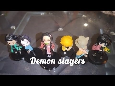demon slayer action figures collection 😄👍🎉🎉#youtubevideo #demonslayer #video #gaming #anime