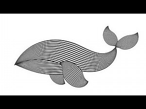 Ilustración Con Líneas / Linocut - Illustrator