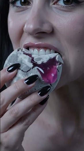 ASMR Eating Moon #asmr #satisfying #relaxing #crunchy #moon
