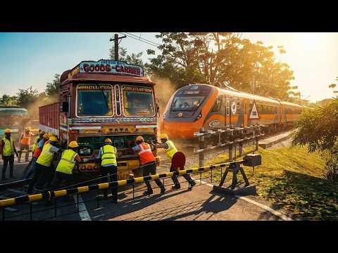 DISASTER! Truck Stuck on Vande Bharat Tracks! 🚂💨 | Railwroks | Indian Train Simulator