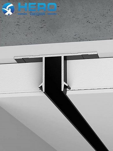 Dual-Shaped Aluminum Ceiling Profiles: Installation & Effect Showcase