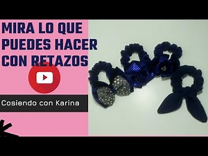 CÓMO HACER COLAS / MOÑERAS PARA EL CABELO, CON RETAZOS.