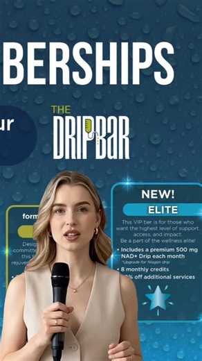 ✨ NEW MEMBERSHIPS ARE HERE! ✨ Step into your best self with THE DRIPBaR Anchorage 💧 💎 ESSENTIAL • 3 IM Quick Shots / month • 2 monthly credits 🔥 EVOLVE (formerly Maintain) • 1 Lifestyle IV / month • 4 monthly credits • 20% off add-ons 🌿 ELEVATE (formerly Improve) • 2 Lifestyle IVs / month • 6 monthly credits • 20% off add-ons 👑 ELITE (NEW!) • 500 mg NAD Drip monthly • 8 monthly credits • 20% off additional services ✔ Priority booking ✔ Monthly savings ✔ Personalized wellness 📲 Call or text