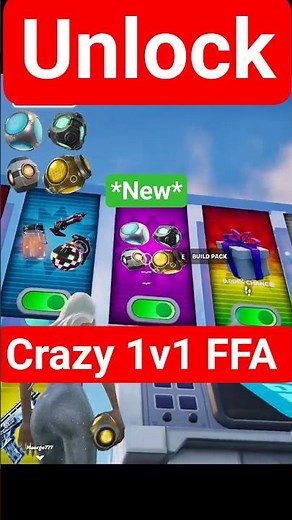Unlock BUILD PACK iN CRAZY 1V1 FFA All Guns & Rides FORTNITE @hozzy #shorts #fortnitecreative