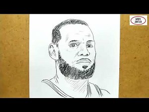 VERY EASY, how to draw lebron james nba / quick sketch
