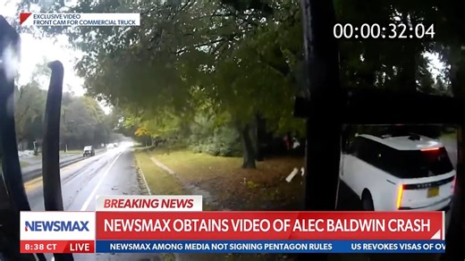 Newsmax Acquires Video of Alec Baldwin Car Crash, Claims It Contradicts His Account