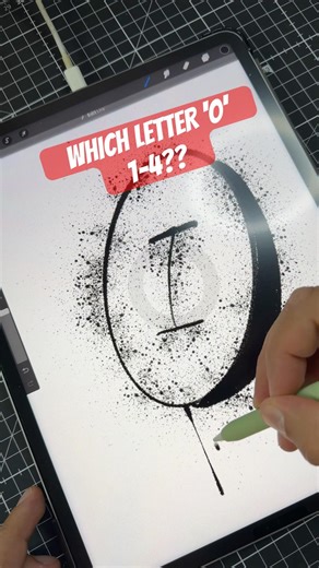 Which graffiti letter ‘O’ you like more? 1-4?? 👇🏻 #procreate #graffitiart #graffiti