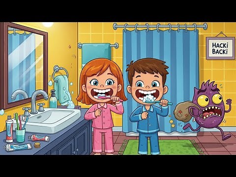 🦷✨ Zähne putzen Lied für Kinder | Hacki Backi Zahnputzlied | Kinderlieder Deutsch
