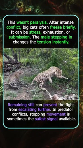 Two Female Leopards Fight Then The Male Steps In