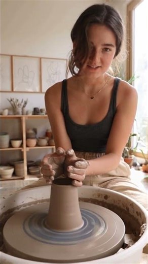 Soft Light, Spinning Clay - A Moment of Calm