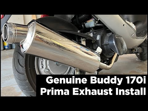 How to install a Prima Performance Exhaust on a Genuine Buddy 170i