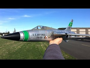 Freewing F-105 Thunderchief 64mm EDF Jet Slow Passes and Speed Test