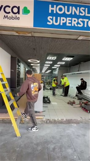 🚧 Work in Progress – Aluminium Shopfront Installation