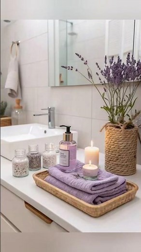 Just ideas for decorating your bathroom with wicker baskets 🧺
