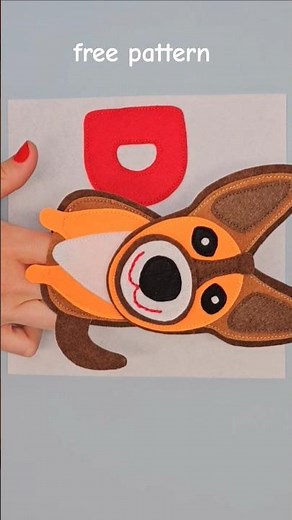 DIY Alphabet Quiet Book Dog Puppet – Free Pattern Tutorial