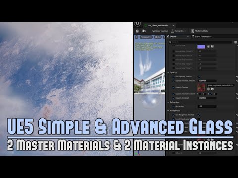 UE5 Glass Material Breakdown: Simple & Advanced Customizable w/Normal Map & Roughness (WoLD Patreon)