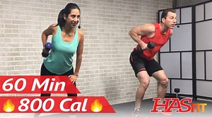 4.5K views · 145 reactions | Need a longer workout? Check out this NEW 60 minute total body workout to strengthen and build lean muscle.   Follow the free workout ---> https://goo.gl/1pKUwL | HASfit | Facebook