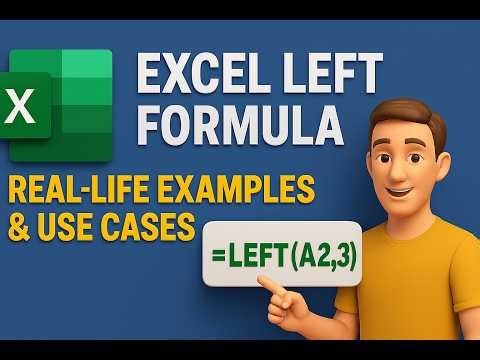 Excel LEFT Formula Real-Life Examples & Use Cases | #Excel #ExcelFormula #ExcelLEFT #exceltutorial