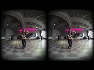 VR180 3D Video | Girl Having Fun At Infinity Arts Dance Studio | Female Popper | Hip Hop Solo | 5.7K