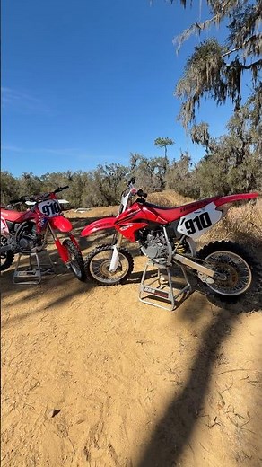 2007 CR85R and 2025 CRF150R Walk Around