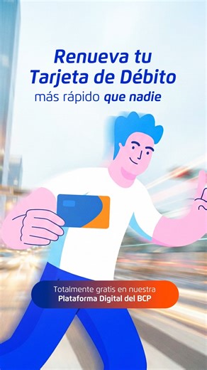 ¡Que tu día no se quede en pausa! ⏸️🙅‍♀️🙅‍♂️ Renueva tu Tarjeta de Débito BCP 💳 ⚡ rápido y sigue comprando, pagando y moviendo tu dinero sin interrupciones. Solo tienes que seguir estos pasos. 👀 #HazTusOperacionesFácil | Banco de Crédito BCP