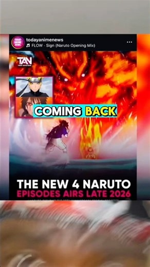 Naruto Is COMING BACK⁉️🥹