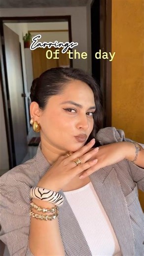 Earrings of the Day | The 3-Piercing Hoop Stack That Instantly Elevates Your Look #earringsoftheday