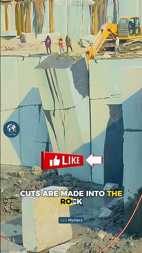 How Marble Is Extracted From Mountains | Dangerous Mining Process Explained #facts #shorts