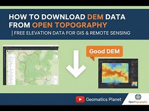 How to Download DEM Data from OpenTopography | Free Elevation Data for GIS & Remote Sensing