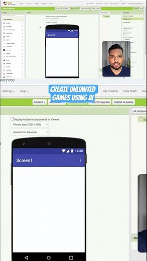 Create Unlimited Games Using AI in MIT App Inventor #shorts #games