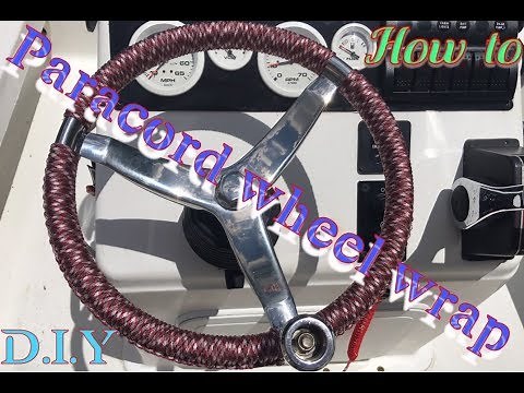 How to: Paracord Boat Wheel Wrap
