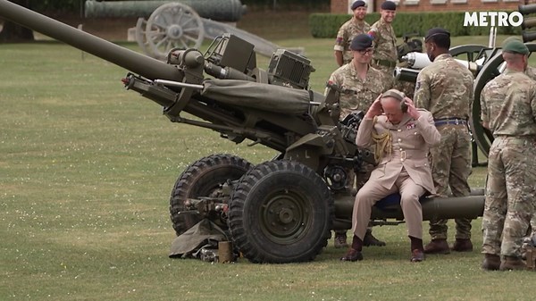 King Charles pulls the trigger on huge gun for 81st anniversary of D-Day