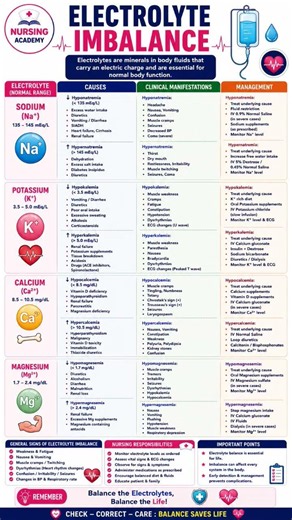 Electrolyte Imbalance Made Easy | Hyponatremia, Hyperkalemia, ECG Changes & Nursing Notes