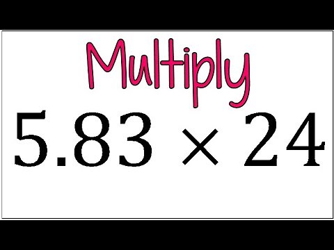 How to Multiply a Decimal by a 2-Digit Whole Number