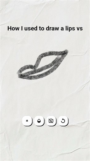 How to draw a lips #funny #viral #sketch#skills#sketchbook