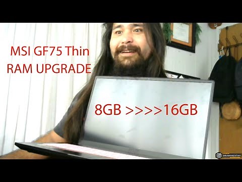 MSI GF75 Thin Ram Upgrade