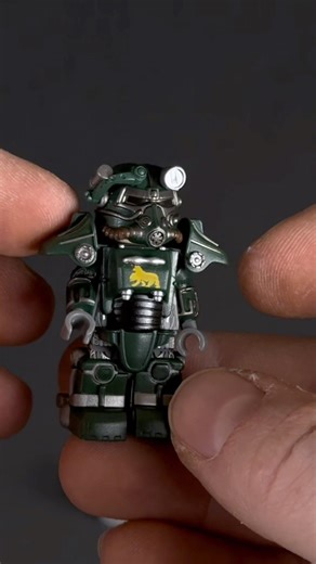 T-45 Power Armor Minifigures Review #Fallout #Minifigures #Lego