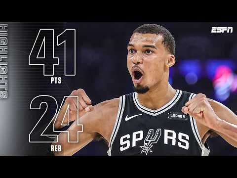 Wemby DOMINATES in Game 1 of WCF 👽 41 PTS & 24 REB to lead Spurs over OKC in 2OT 🍿 | NBA on ESPN