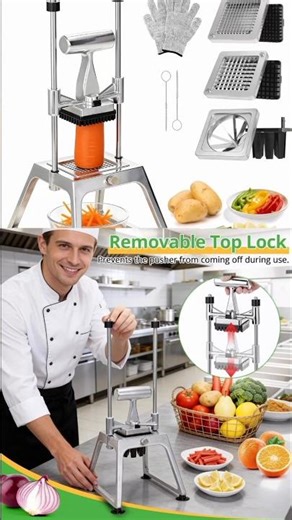 Commercial Vegetable Chopper & French Fry #kitchen #foodprepcontainers #youtubeshorts