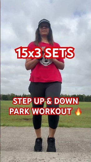 STEP UP & DOWN | PARK WORKOUT 🔥
