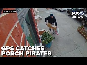 Baltimore City Sheriff uses GPS decoy packages to catch porch pirates