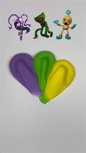 Poppy Playtime (part 65) #colorfulslime #art #slimelab #clay #poppyplaytime
