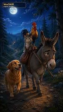 The Bremen Town Musicians | English Story for Kids