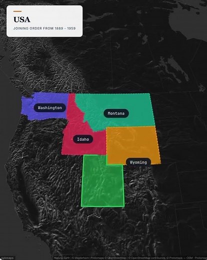 How the USA Grew from 1889–1959 🗺️ #shorts #amercian #map