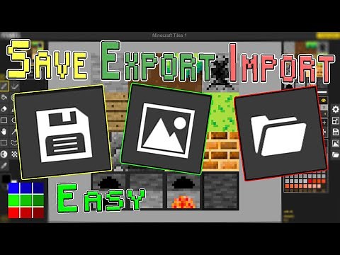 How To SAVE, EXPORT and IMPORT Files in PiskelApp.